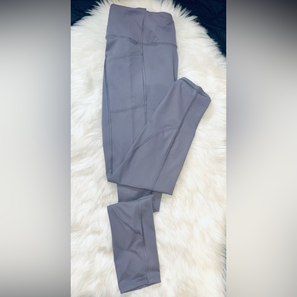 Victoria Secret VS Sport Knockout Tights Gray Leggings Soft Pants Pockets 7/8 L - Picture 4 of 13